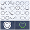 CRASPIRE Leaves Flowers Water Soluble Embroidery Stabilizers Wreath Hand Sewing Stick and Stitch Transfers Paper Wash Away Pre-Printed Self Adhesive Patterns for Bags Cloth Sewing Lovers Beginner