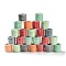 25 Rolls Faux Suede Cord, Faux Suede Lace, Flat, Mixed Color, 3x2mm, about 5.47 Yards(5m)/Roll