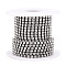 Iron Rhinestone Strass Chains, Rhinestone Cup Chain, Platinum Color Plated, Nickel Free, with Spool, Crystal, SS10, 2.6mm, about 16.40 Feet(5m)/Roll