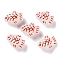 Handmade Lampwork Beads, Fish, White, 14x20x9mm, Hole: 1.2mm