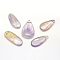 Natural Ametrine Pendants, Mixed Shapes, 30~66x18~52x3~14mm, Hole: 2mm