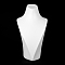 Resin V Type Neck Model Display Stand, White, 15.3x16x29cm