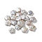 Natural Keshi Pearl Cultured Freshwater Pearl Beads, No Hole, Baroque Pearls, Flower, WhiteSmoke, 10.5~11.5x10.5~11.5x2.5~3mm