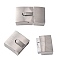 Tarnish Resistant 304 Stainless Steel Bayonet Clasps, Rectangle, Stainless Steel Color, 29.5x18x8mm, Hole: 5x16mm