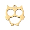 201 Stainless Steel Pendants, Oval Charms, Real 18K Gold Plated, 16.5x14.5x1mm, Hole: 1.4mm