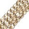 Electroplate Glass Beads Strands, Oval, Faceted, BurlyWood, 6.5x4.5x3mm, Hole: 0.8mm, about 79~80pcs/strand, 19.29''~20.67''(49~52.5cm)