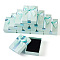 Rectangle Paper Jewelry Gift Boxes with Bowknot, Jewelry Organizer Case for Earrings, Bracelets, Rings Storage, Light Cyan, 6.8x9.1x3.1cm