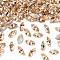 Preciosa® MAXIMA Crystal Fancy Stones, Czech Crystal, 435 14 615 Navette(Horse Eye), Dura Foiling, 90300 Light Peach, 8x4mm