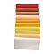 Non Woven Fabric Embroidery Needle Felt for DIY Crafts, Square, Gradual Yellow Color, 298~300x298~300x1mm, 10pcs/set