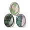 Natural Fluorite Oval Worry Stone, Anxiety Healing Crystal Thumb Stone, 34~35x24~25x6~7mm