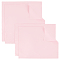 4Pcs 2 Style Silver Polishing Cloth, Jewelry Cleaning Cloth, Sterling Silver Anti-Tarnish Cleaner, The White Side Is Polished, Pink, 35.5x28~35.5x0.04cm, 2pcs/style