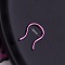 316L Stainless Steel Clip on Nose Rings, Pink, 8mm, Pin: 1.2mm