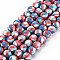 Handmade Polymer Clay Beads Strands, for DIY Jewelry Crafts Supplies, Round, Light Coral, 8.5~9x8mm, Hole: 1.8mm, about 40pcs/strand, 12.80 inch(32.5cm)