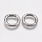 Tarnish Resistant 304 Stainless Steel Spring Gate Rings, O Rings, Ring, Stainless Steel Color, 7 Gauge, 18x3.5mm, Inner Diameter: 11mm