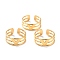 Ion Plating(IP) Unisex 304 Stainless Steel Wide Band Finger Rings, Long-Lasting Plated, Letter V, Golden, US Size 9(18.9mm), 8mm
