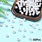 Acrylic Horizontal Hole Letter Beads, with Enamel, Cube, Letter I, 6x6x6mm, Hole: 3.2mm