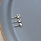 Brass Mouse Ear Head Pins, for Baroque Pearl Making, Platinum, 12.5x5mm