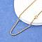 Ion Plating(IP) 304 Stainless Steel Venetian Chain Necklace Making, Golden, 23.43 inch~23.82 inch(59.5~60.5cm)x2mm
