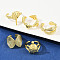 Brass Cuff Rings for Women, Cadmium Free & Lead Free, Rack Plating, Long-Lasting Plated, Real 18K Gold Plated, Mixed Shapes, 9~19.5mm, Inner Diameter: Adjustable