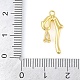 Латунные микропаве прозрачные подвески с фианитом KK-L219-08G-3