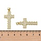 Латунные микропаве прозрачные подвески с фианитом KK-H466-09G-02-3