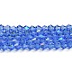 Прозрачные стеклянные бусины гальваническим пряди GLAA-F029-3mm-D07-1