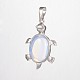 Черепаха Opalite подвески G-D648-03-RS-2