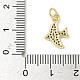 Латунные микро проложить кубического циркония подвески ZIRC-I356-07G-02-3