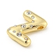 Латунные микропаве прозрачные подвески с фианитом KK-E093-04G-Z-2