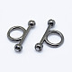 Латунные кубического циркония тумблеры застежки KK-P130-071B-NR-1