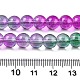 Выпечка расписные прозрачные стеклянные бусины DGLA-M001-8mm-06-5