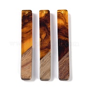 Большие подвески из смолы и дерева WOOD-F015-02H