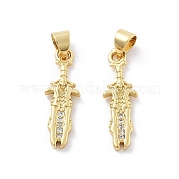 Латунные микро проложить кубического циркония подвески KK-Z098-05G