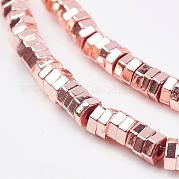 Немагнитные нити шарик синтетический гематит G-P262-23-3x1mm-RRG