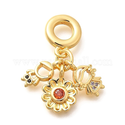 Латунные кубические цирконии мальчик KK-U048-22G-1