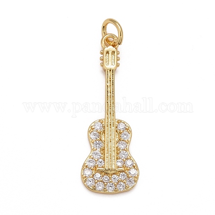 Подвески из латуни с покрытием из прозрачного кубического циркония KK-M229-42G-1