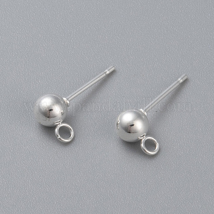 Шариковая серьга-гвоздик из нержавеющей стали 304 STAS-H410-10S-B-1