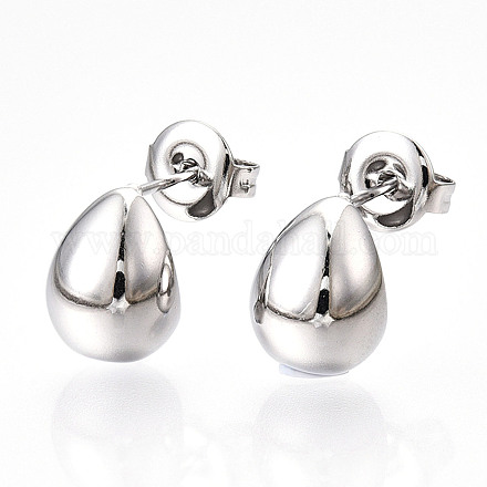 Серьги-гвоздики из нержавеющей стали 304 EJEW-P258-29P-1