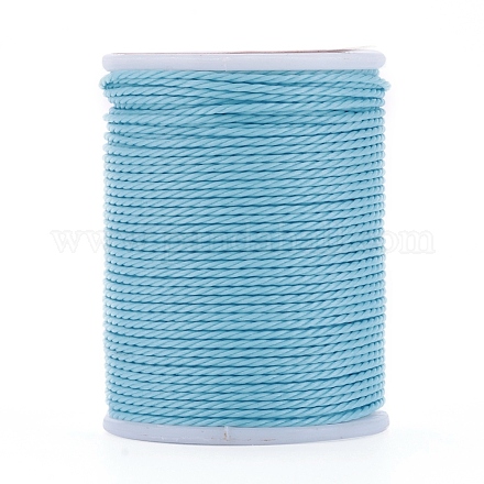 Круглый вощеный полиэфирный шнур YC-G006-01-1.0mm-06-1