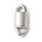 316 Surgical Stainless Steel Clasps, Oval, Stainless Steel Color, 31.5x13x6mm, Hole: 5x5mm
