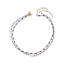 2Pcs 2 Style Natural Shell Star & Glass Seed Beaded Necklaces Set for Women, Blue, 14.76~15.94 inch(37.5~40.5cm), 1Pc/style
