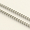 Tarnish Resistant 304 Stainless Steel Curb Chains, with Spool, Unwelded, Faceted, Stainless Steel Color, 4x3x1mm, about 32.8 Feet(10m)/roll