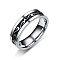 201 Stainless Steel Dragon Pattern Finger Rings for Men, Stainless Steel Color, US Size 11(20.6mm)