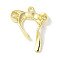 Rack Plating Alloy Pendants, Cadmium Free & Nickel Free & Lead Free, Bowknot, Golden, 25x20x5mm, Hole: 1.6mm