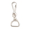 Iron Swivel Clasps, Arch, Platinum, 58mm, Pendant: 29.5x18.5x7.5mm