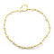 Brass Beaded Necklaces, ABS Imitation Pearl Beads Necklaces, Cadmium Free & Lead Free, Long-Lasting Plated, Round, Real 18K Gold Plated, 15.94 inch(405mm)