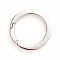 Tarnish Resistant 304 Stainless Steel Spring Gate Rings, O Rings, Stainless Steel Color, 30x3.5mm, Inner Diameter: 22mm