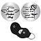 201 Stainless Steel Commemorative Coin, Pocket Hug Coin, Inspirational Quote Coin, Decision Maker, Flat Round, Stainless Steel Color, Wing, 30x2mm