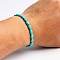 Turquoise Bracelet with Elastic Rope Bracelet, Male and Female Lovers Best Friend, Bead: 6mm