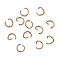 304 Stainless Steel Jump Rings, Round Ring, Open Jump Rings, Rose Gold, 6x0.8mm, Inner Diameter: 4.5mm